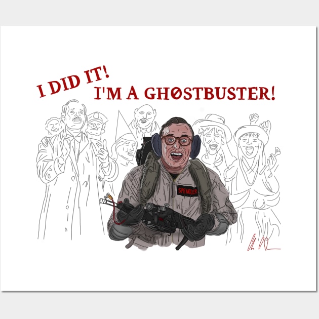 Ghostbusters 2: Louis Tully Did It Wall Art by 51Deesigns